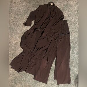 Black Spa Uniforms - Top & Bottom Set - x2